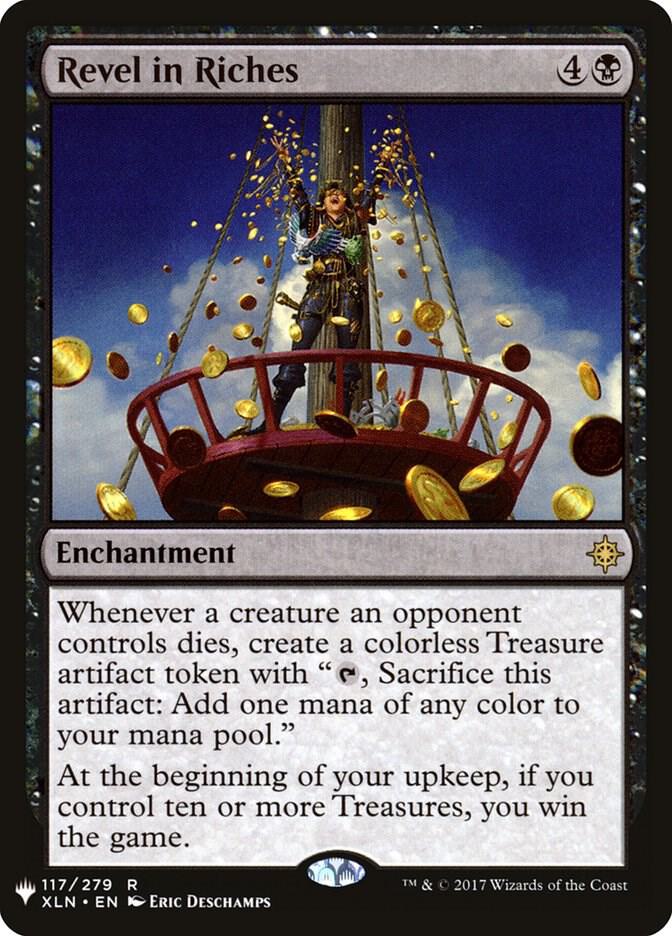 Revel in Riches 117 card from The List Reprints