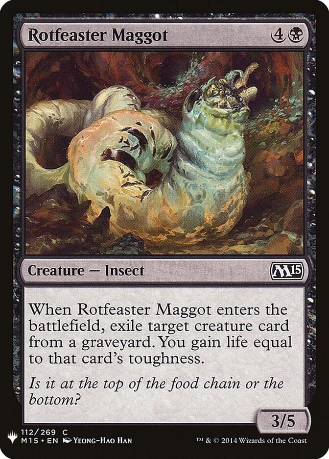 Rotfeaster Maggot 112 card from The List Reprints