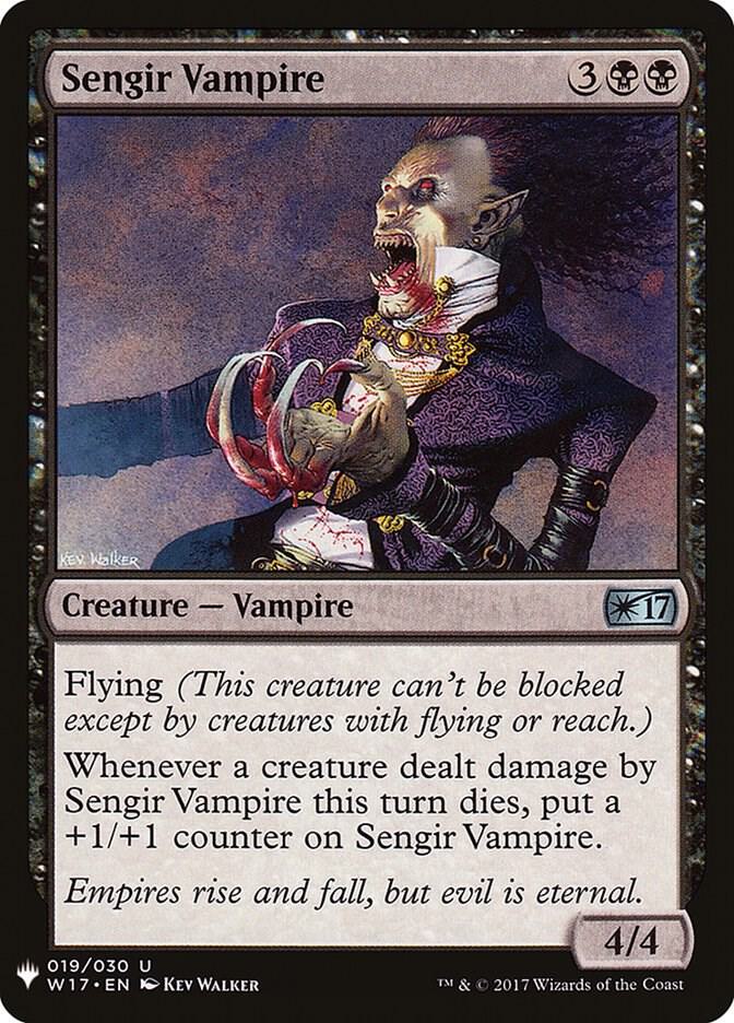 Sengir Vampire 19 card from The List Reprints