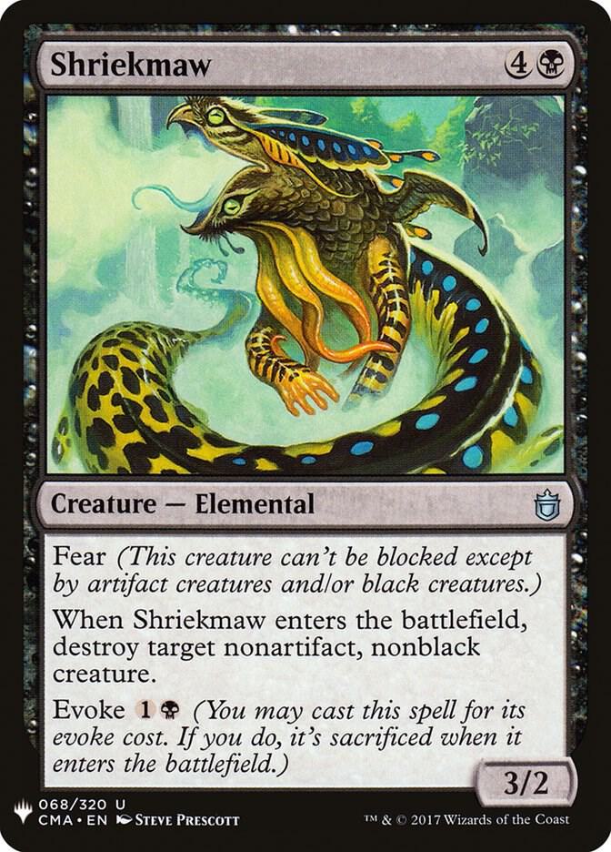Shriekmaw 68 card from The List Reprints