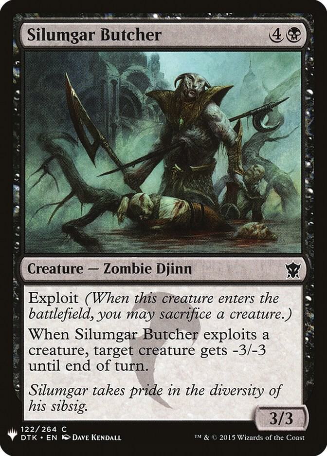 Silumgar Butcher 122 card from The List Reprints