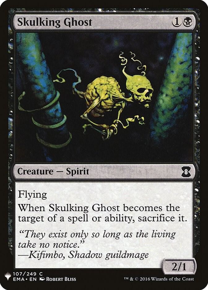 Skulking Ghost 107 card from The List Reprints