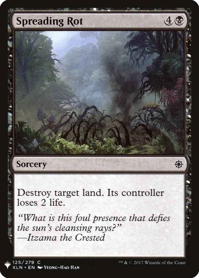 Spreading Rot 125 card from The List Reprints