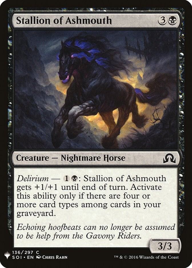 Stallion of Ashmouth 136 card from The List Reprints