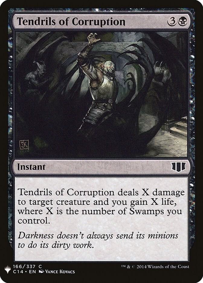 Tendrils of Corruption 166 card from The List Reprints