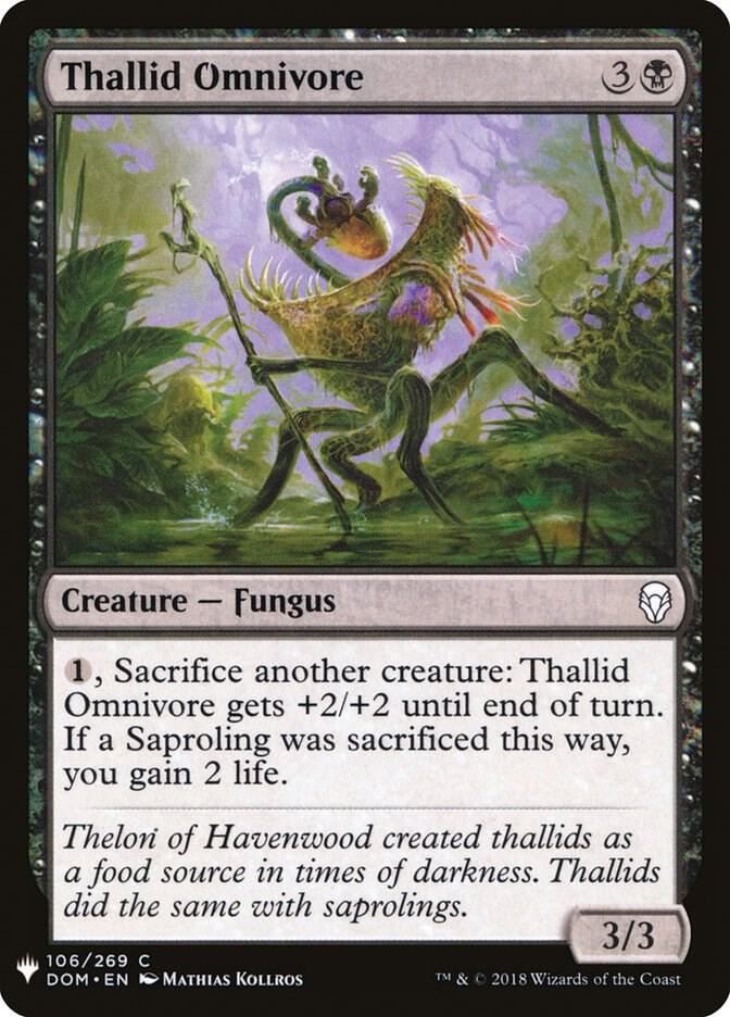 Thallid Omnivore 106 card from The List Reprints