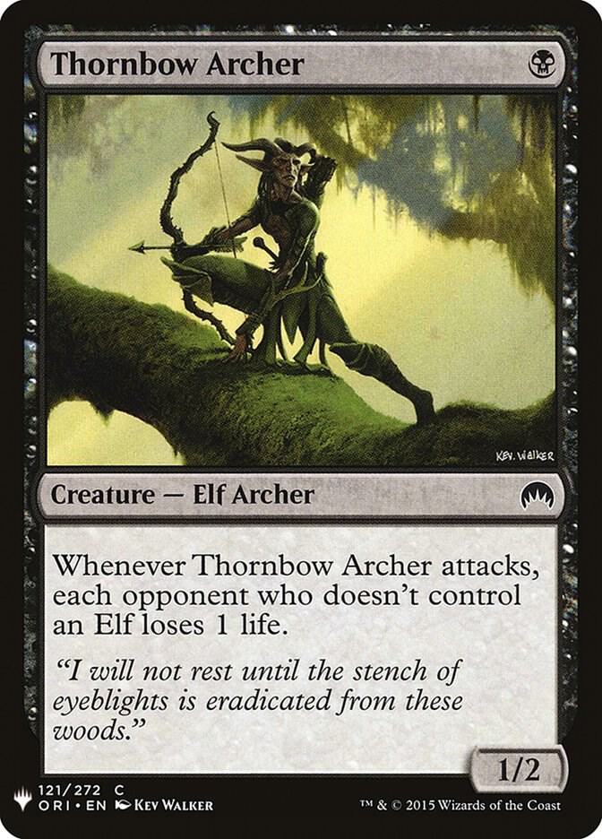Thornbow Archer 121 card from The List Reprints