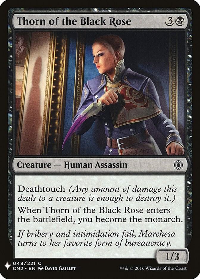 Thorn of the Black Rose 48 card from The List Reprints