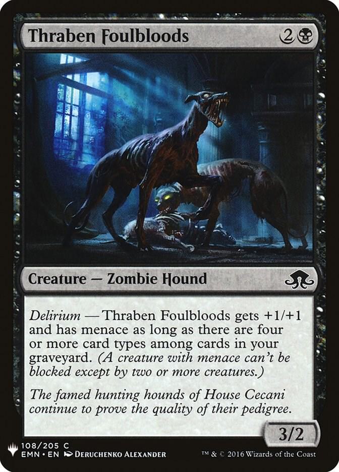 Thraben Foulbloods 108 card from The List Reprints