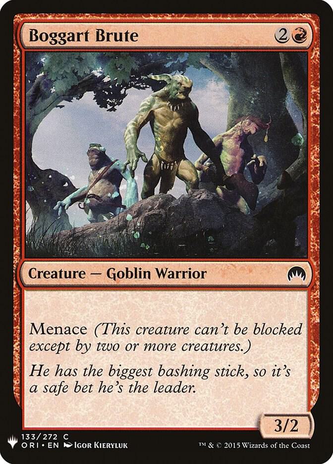 Boggart Brute 133 card from The List Reprints