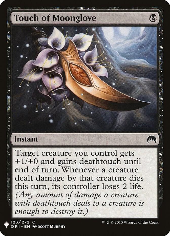 Touch of Moonglove 123 card from The List Reprints