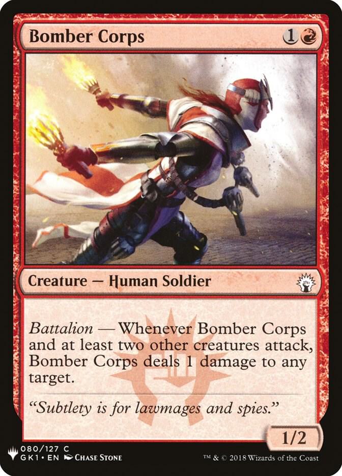 Bomber Corps 80 card from The List Reprints