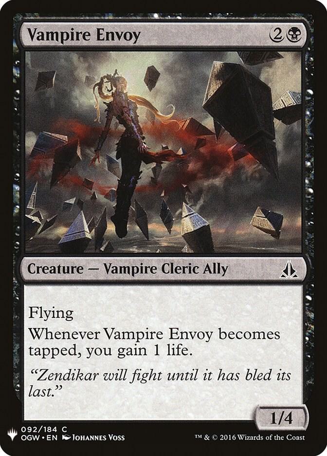 Vampire Envoy 92 card from The List Reprints