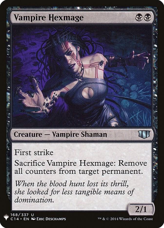 Vampire Hexmage 168 card from The List Reprints