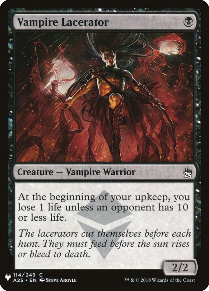 Vampire Lacerator 114 card from The List Reprints