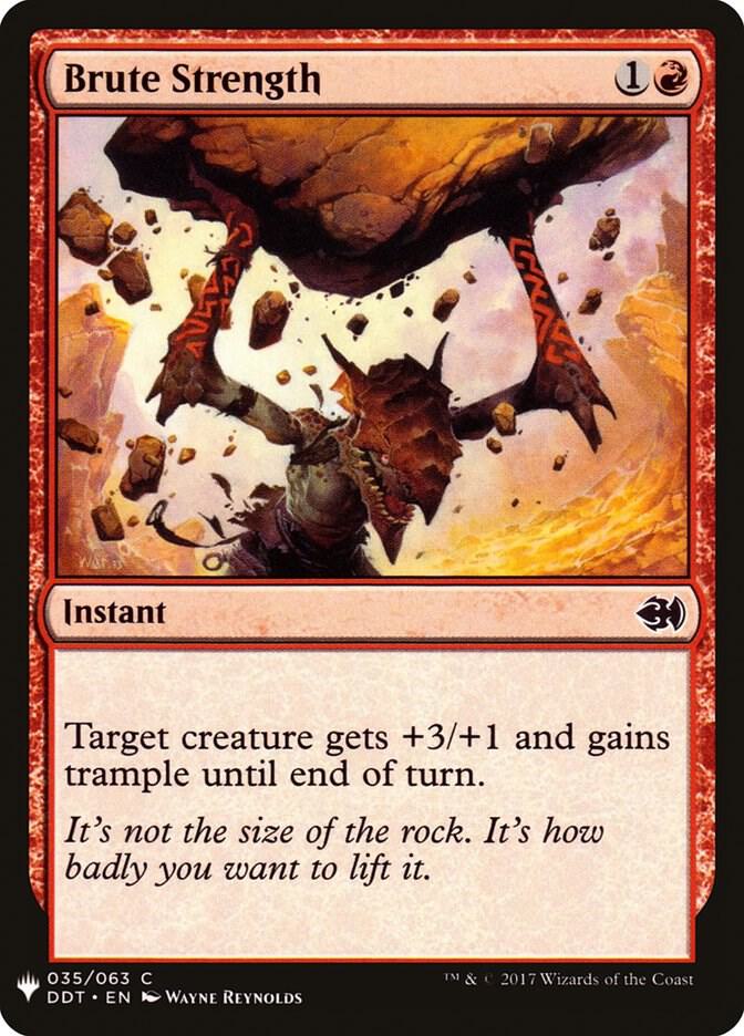 Brute Strength 35 card from The List Reprints