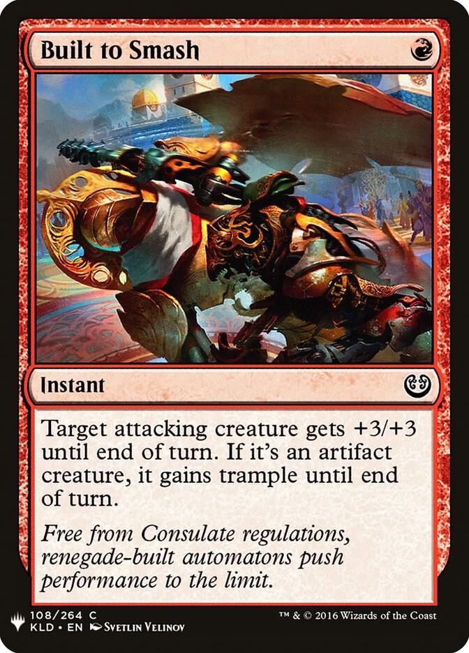 Built to Smash 108 card from The List Reprints