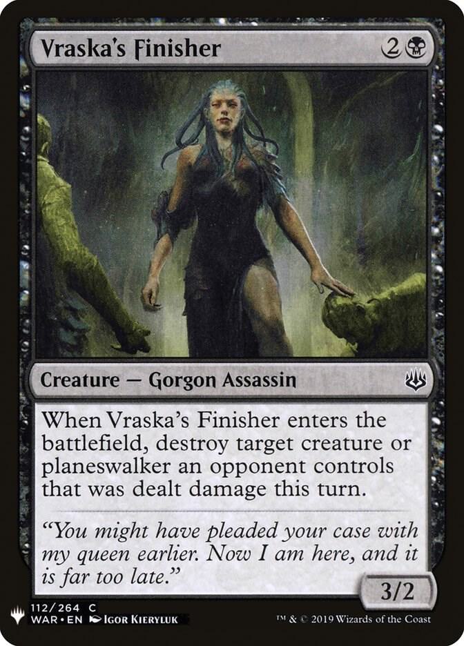 Vraska's Finisher 112 card from The List Reprints