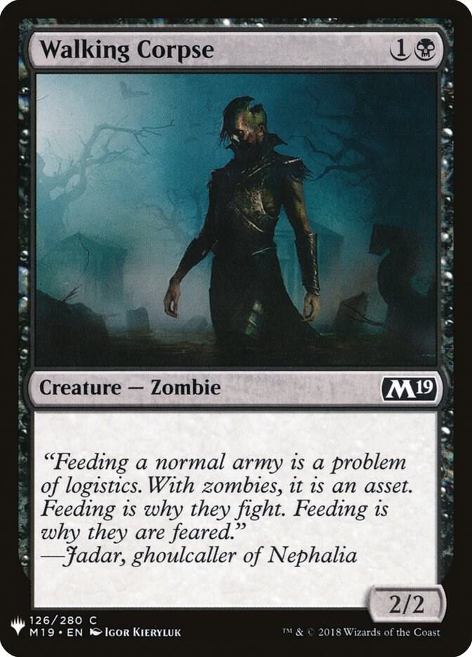 Walking Corpse 126 card from The List Reprints