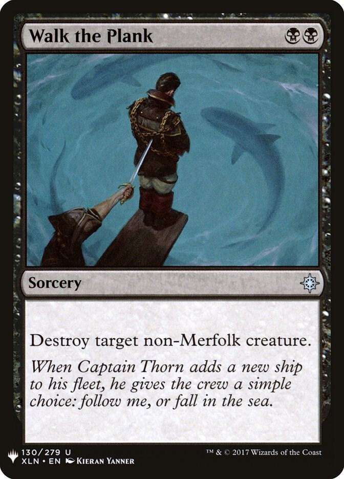 Walk the Plank 130 card from The List Reprints