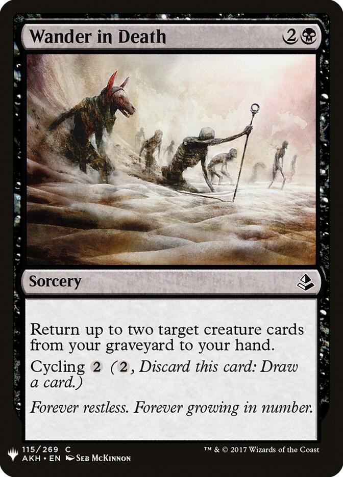 Wander in Death 115 card from The List Reprints