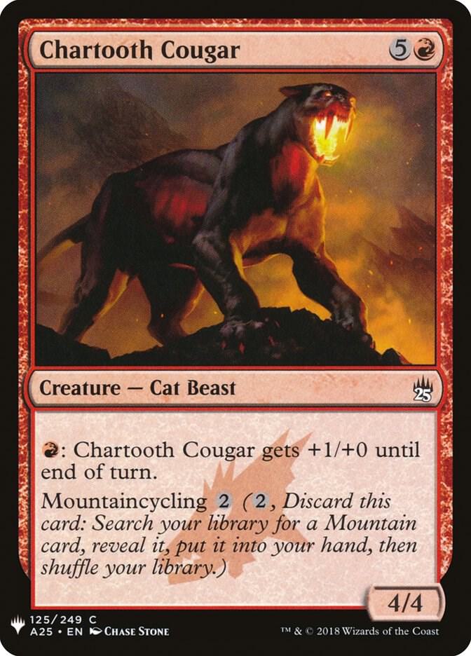Chartooth Cougar 125 card from The List Reprints