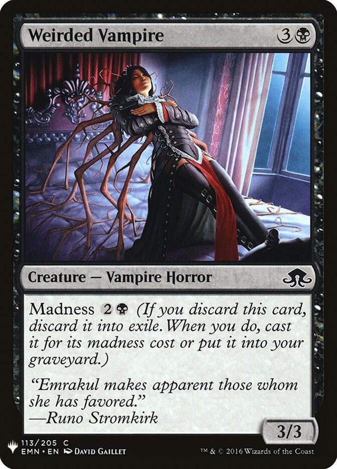Weirded Vampire 113 card from The List Reprints