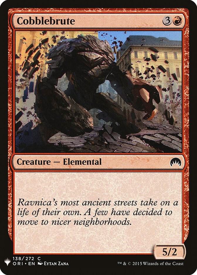 Cobblebrute 138 card from The List Reprints
