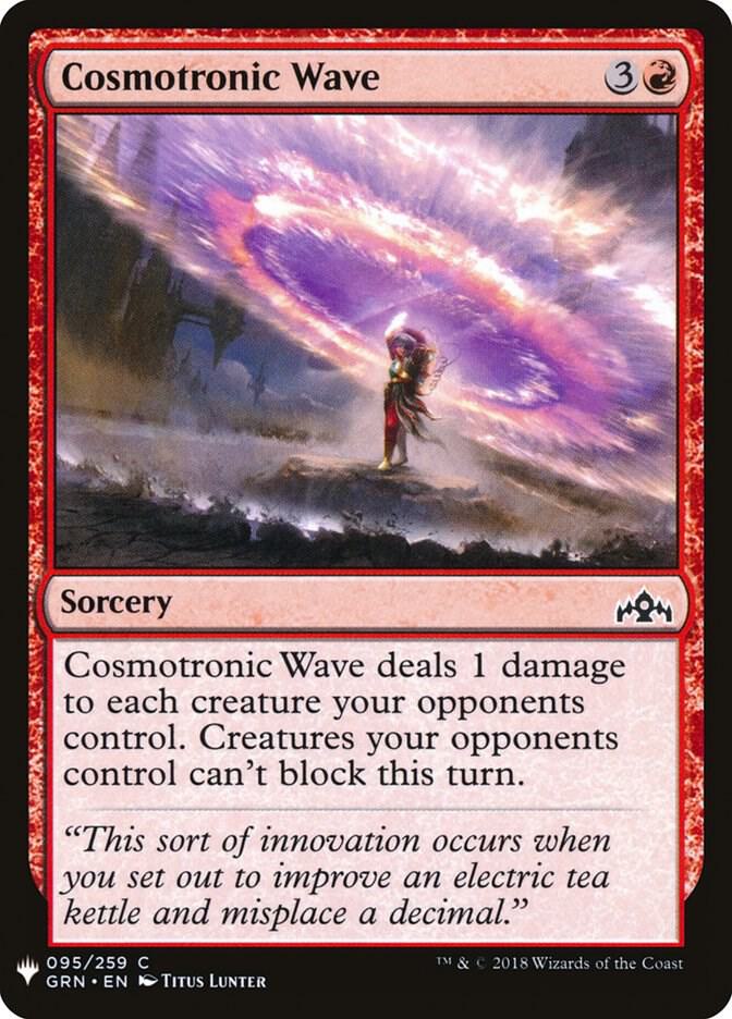 Cosmotronic Wave 95 card from The List Reprints