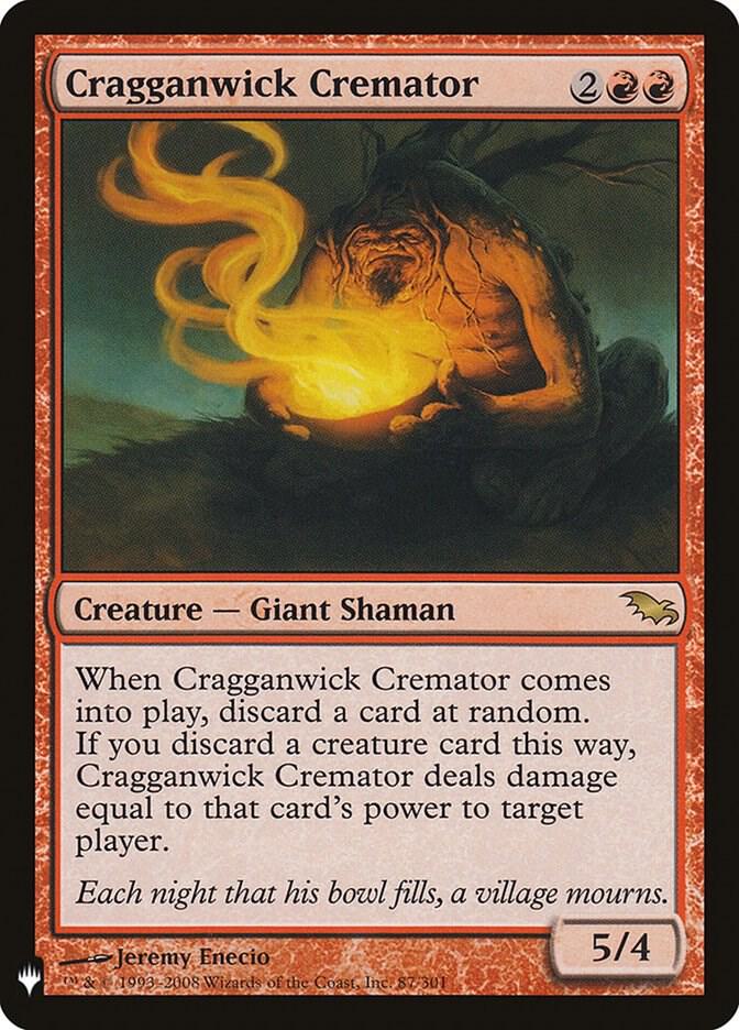 Cragganwick Cremator 87/301 card from The List Reprints