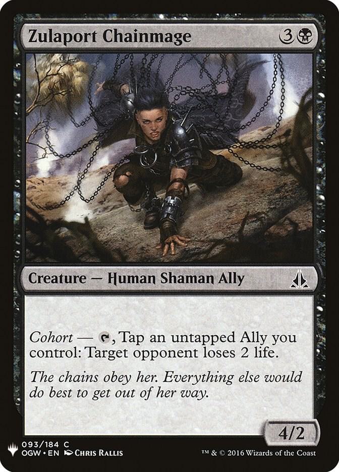 Zulaport Chainmage 93 card from The List Reprints