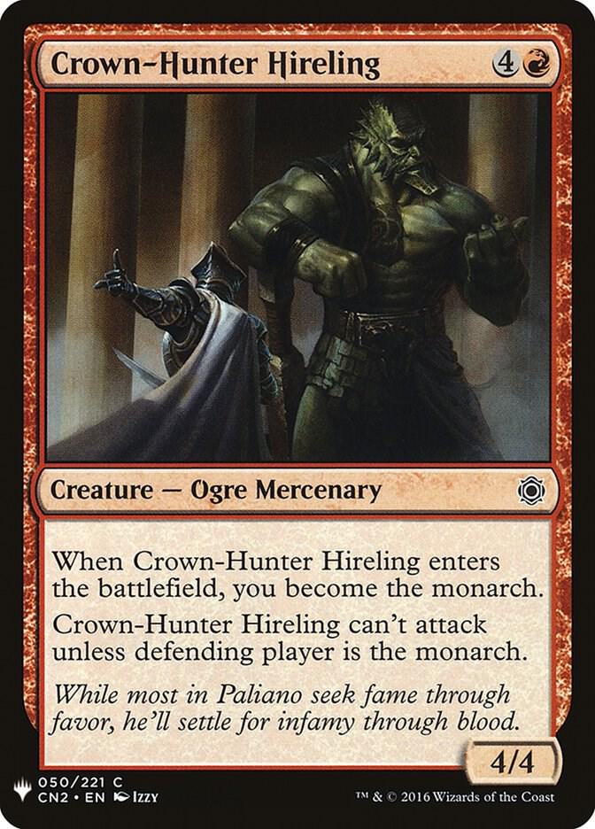 Crown-Hunter Hireling 50 card from The List Reprints
