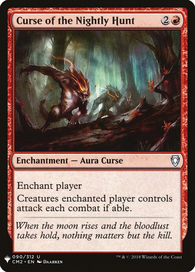 Curse of the Nightly Hunt 90 card from The List Reprints