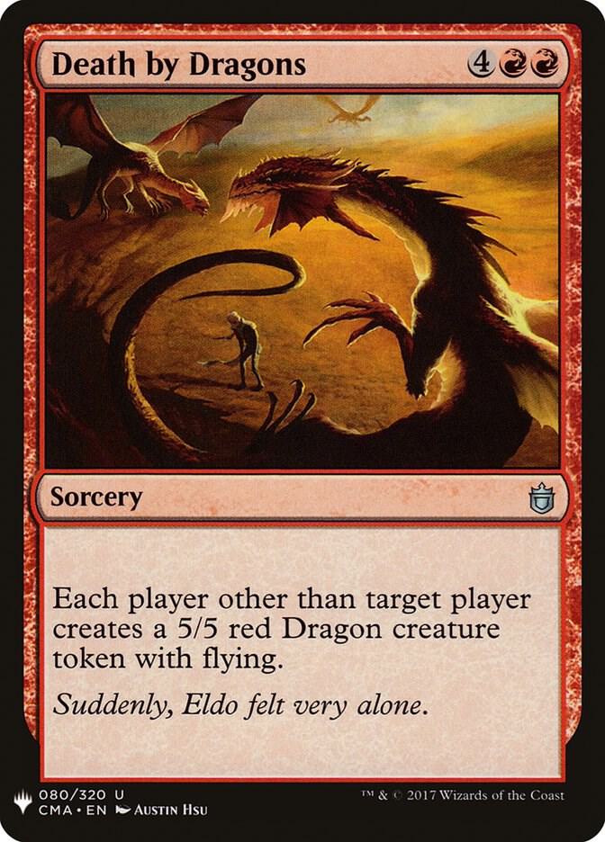 Death by Dragons 80 card from The List Reprints