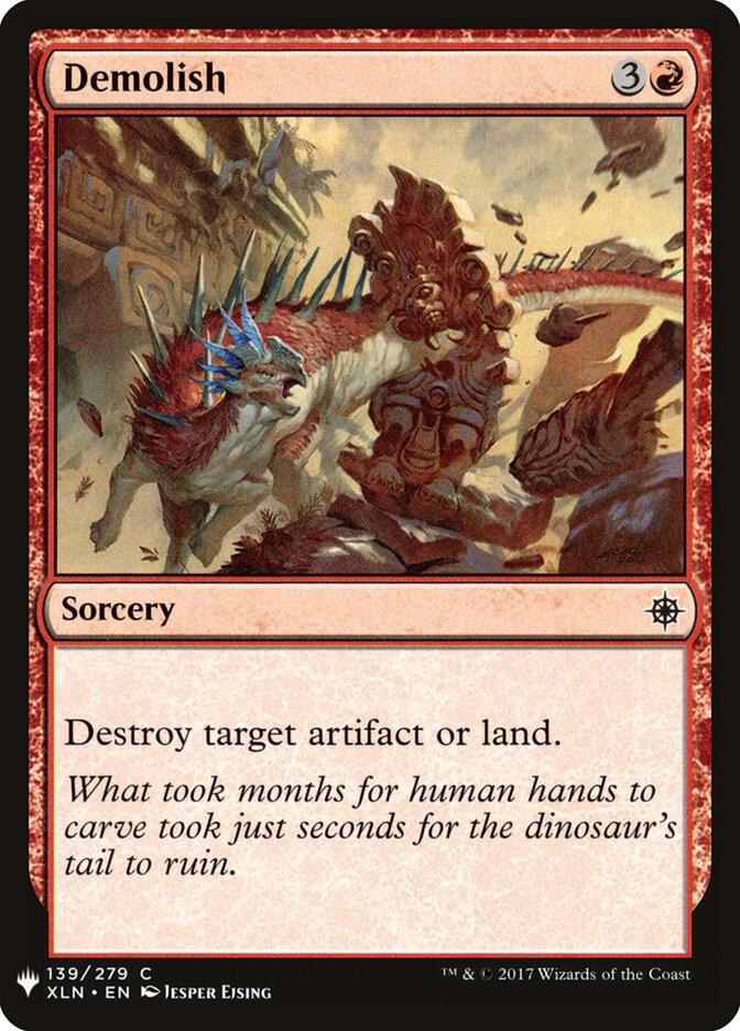 Demolish 139 card from The List Reprints