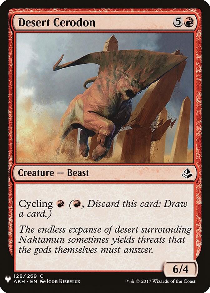 Desert Cerodon 128 card from The List Reprints