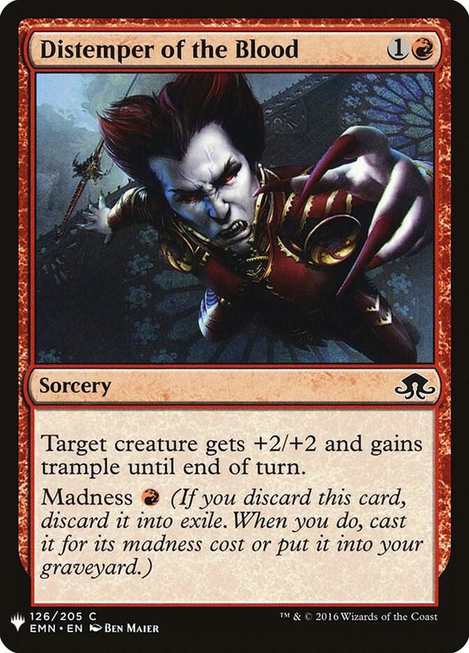 Distemper of the Blood 126 card from The List Reprints