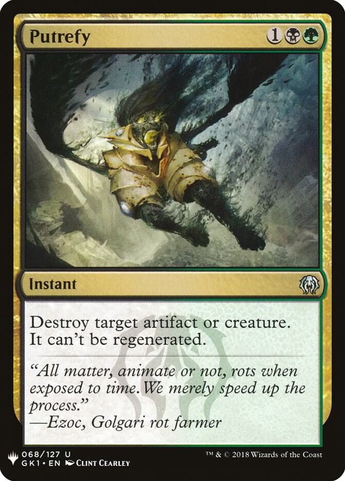 Putrefy (GK1) 68 card from The List Reprints