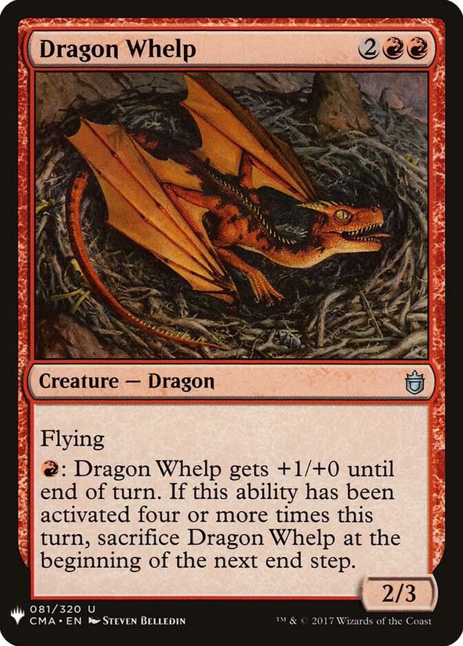 Dragon Whelp (CMA) 81 card from The List Reprints