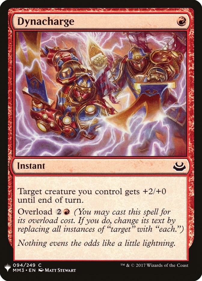 Dynacharge 94 card from The List Reprints