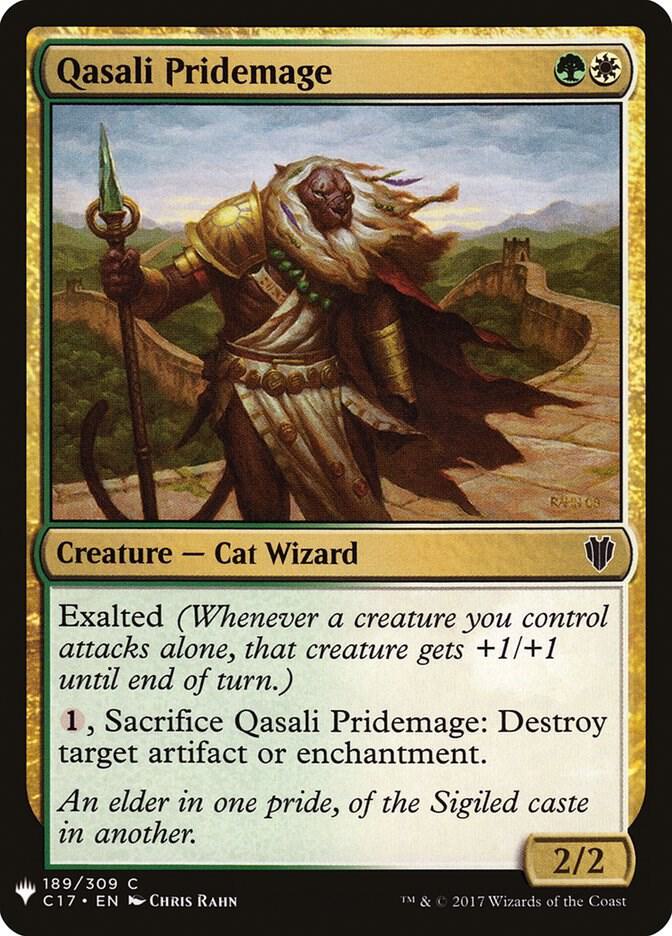 Qasali Pridemage 189 card from The List Reprints