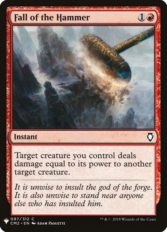 Fall of the Hammer 97 card from The List Reprints