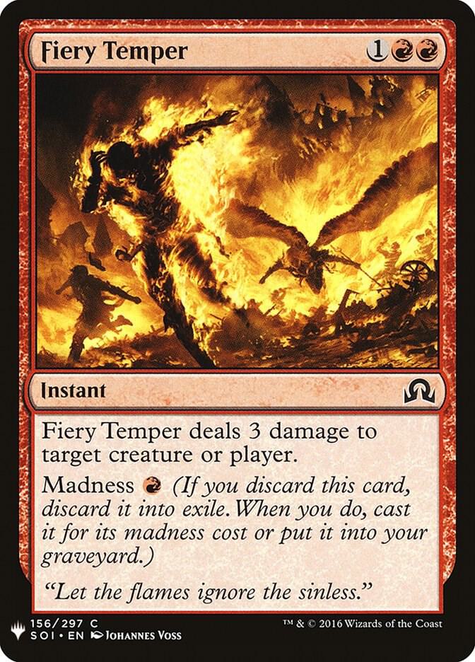 Fiery Temper 156 card from The List Reprints