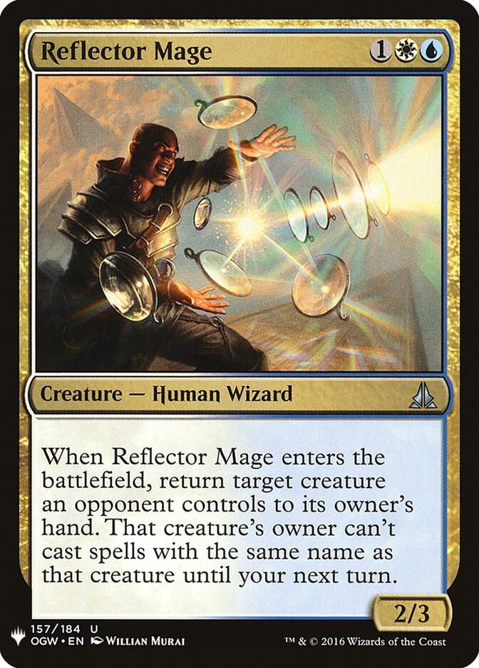 Reflector Mage 157 card from The List Reprints