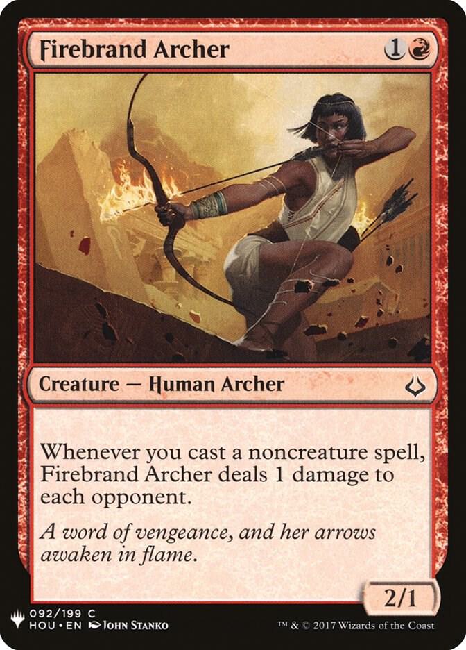 Firebrand Archer 92 card from The List Reprints
