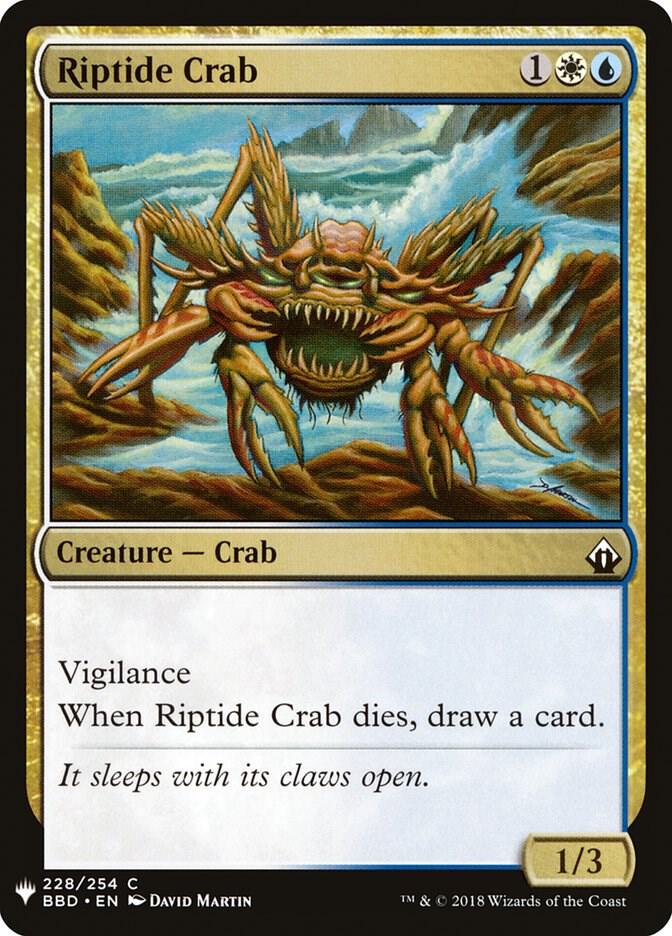 Riptide Crab 228 card from The List Reprints