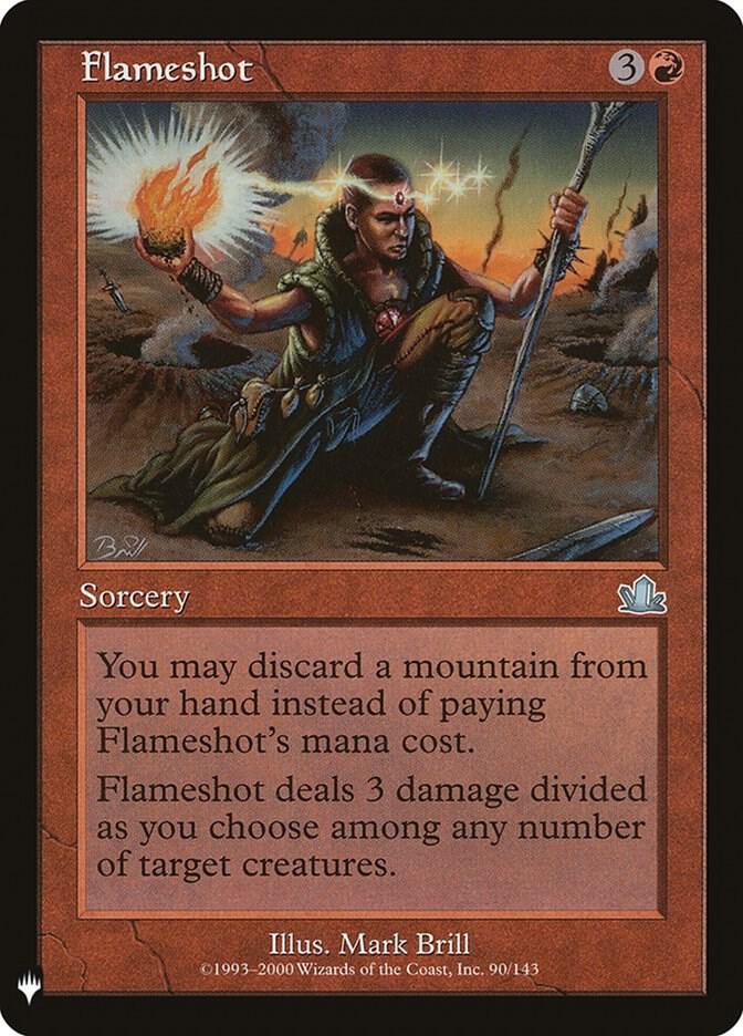Flameshot 90 card from The List Reprints