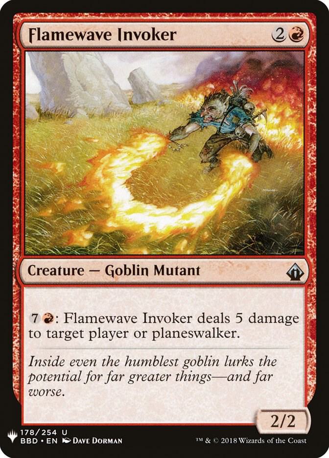 Flamewave Invoker 178 card from The List Reprints