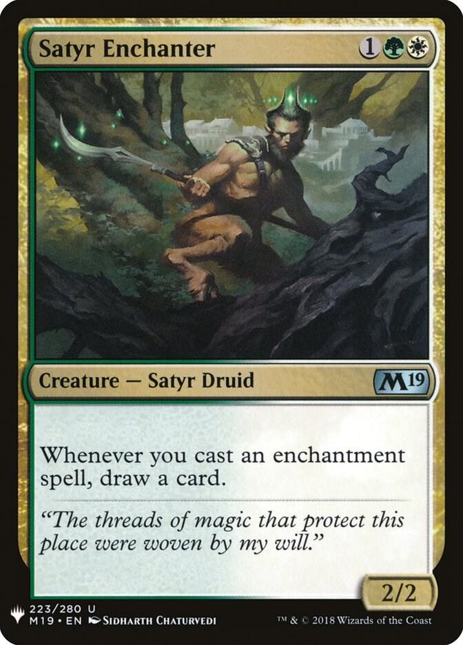 Satyr Enchanter 223 card from The List Reprints