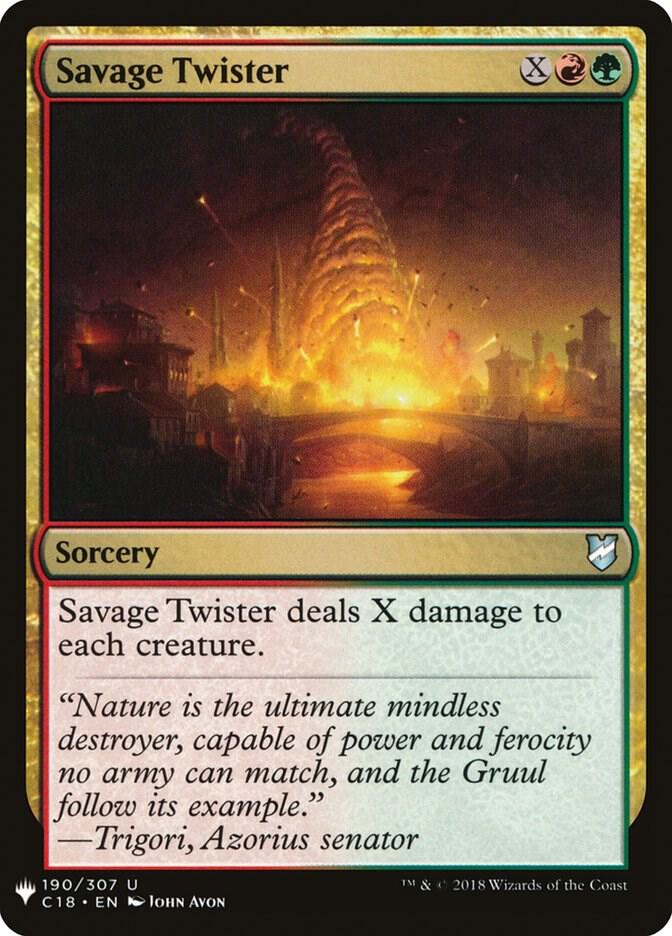 Savage Twister 190 card from The List Reprints